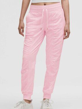 Lululemon Dance Studio Mid-Rise Jogger *Full Length Lined, Pink Organza, Size 2